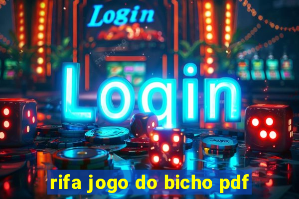 rifa jogo do bicho pdf